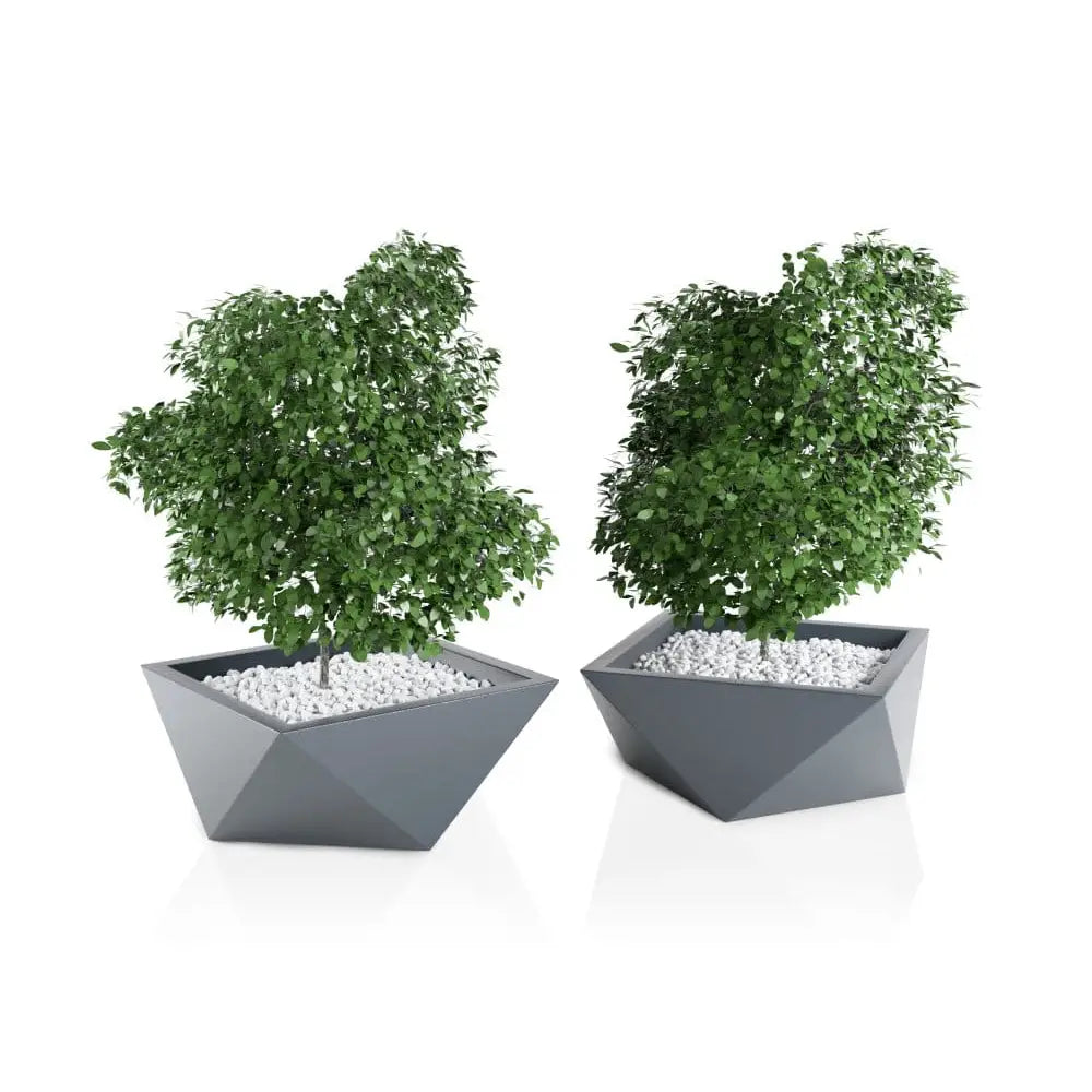 Blomsterpotte Vendetta Lime (med Indre Hylle + Vann Drenering)