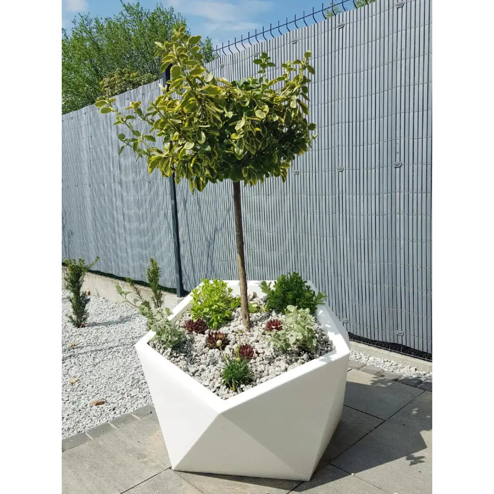 Blomsterpotte Vesari Hvit (med Indre Hylle)