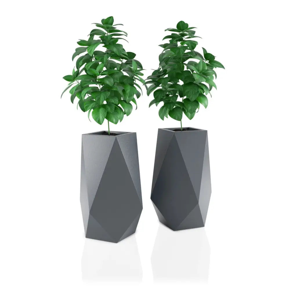 Blomsterpotte Volcano Rød (med Indre Hylle + Vann Drenering)