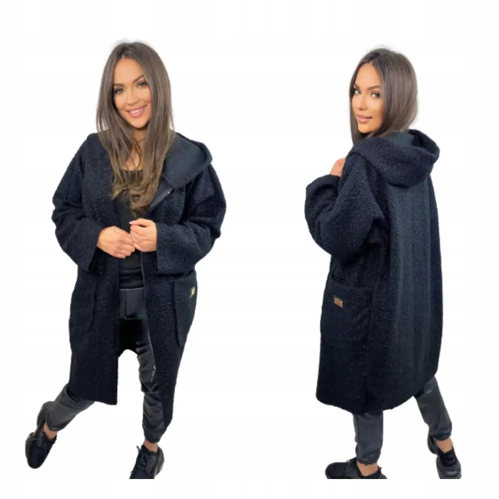 Bluse med Knuter Plus Size Emblem Svart