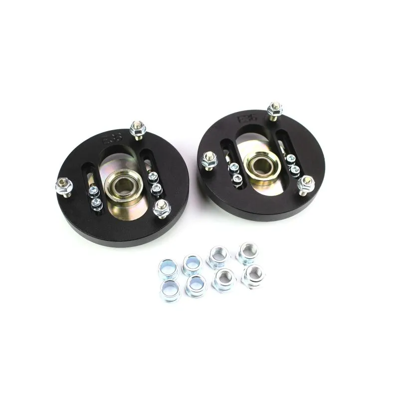 Camber plates sett for BMW E36 med FLURO-lager og M8 monteringsbolter – driftbruk