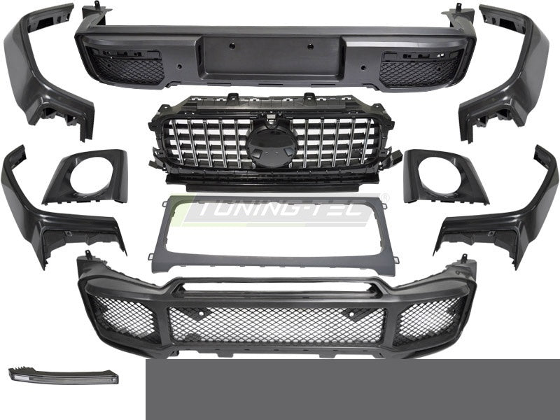 Bodykit BRBS Look montert på Mercedes G-Klasse W464 sett forfra