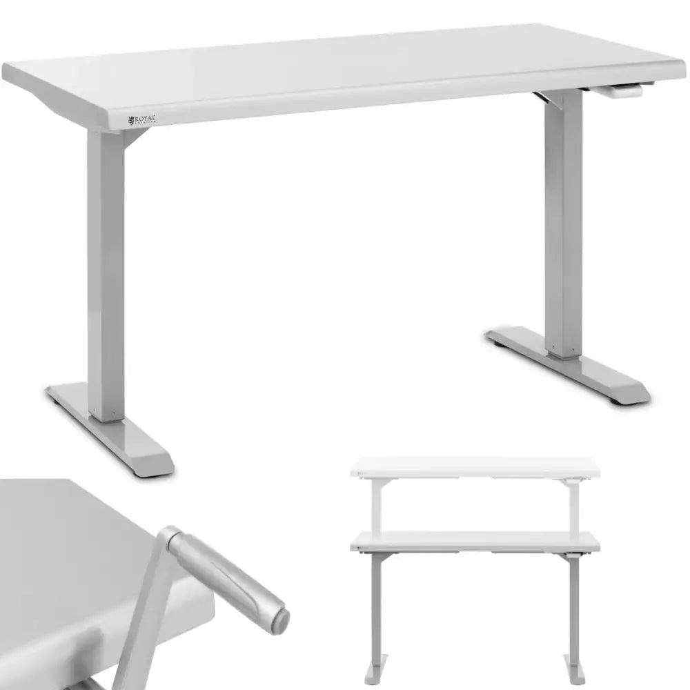 Bord i Rustfritt Stål med Justerbar Høyde 126 x 60 x 71,5-102 Cm