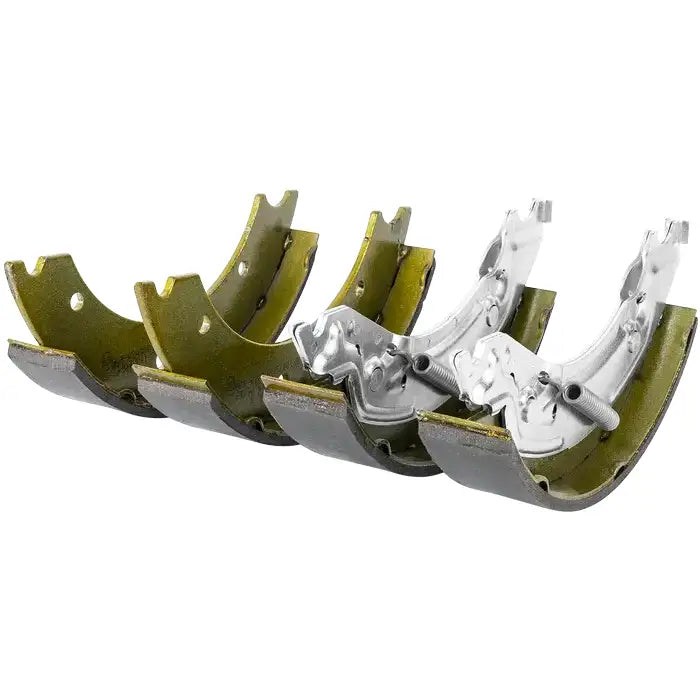 Bremsesko for aksler Knott 250X40, skråvisning med fjærer og detaljerte metall- og beleggflater.