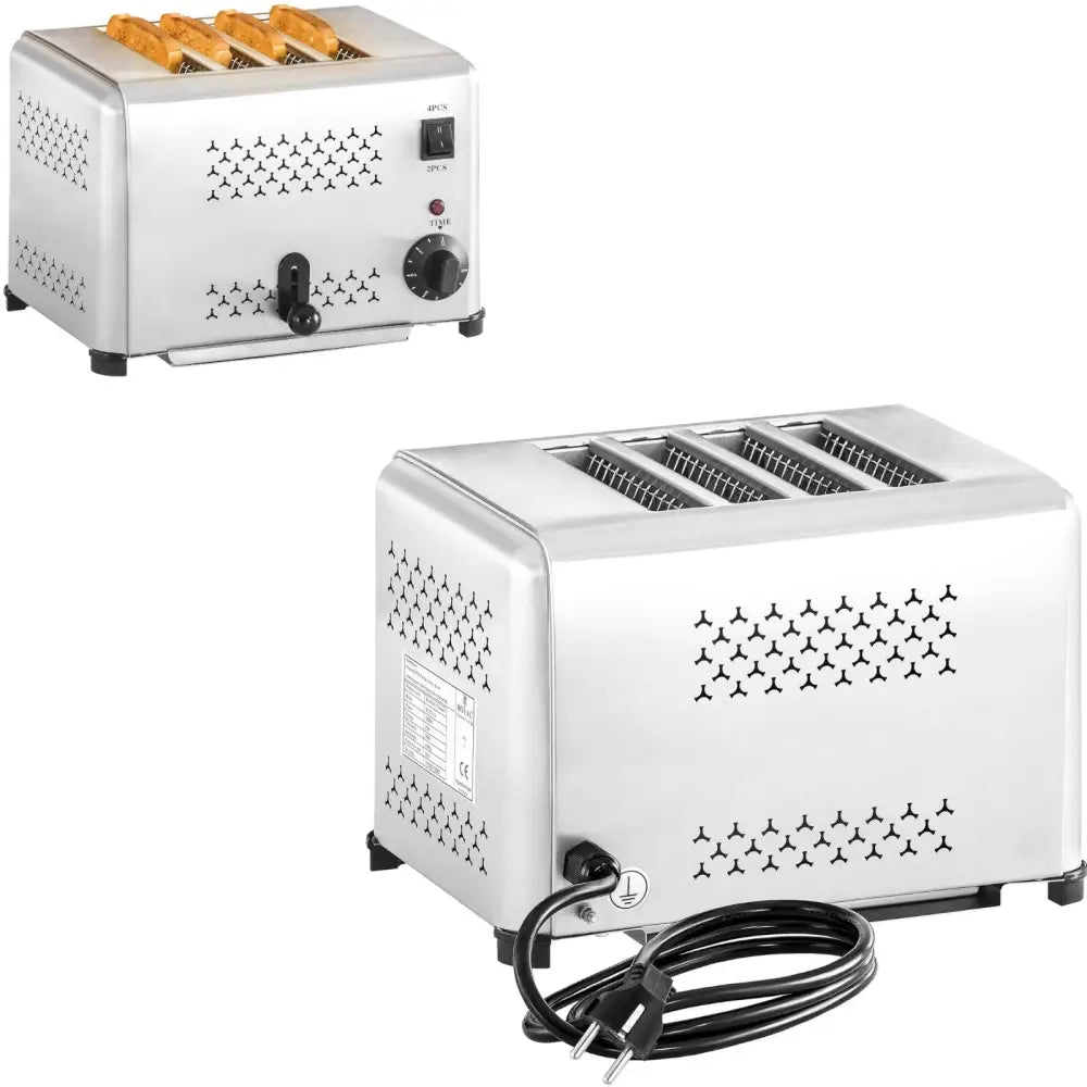 Brødrister og Sandwichgrill Automatisk 4 Skiver 230v Royal Catering