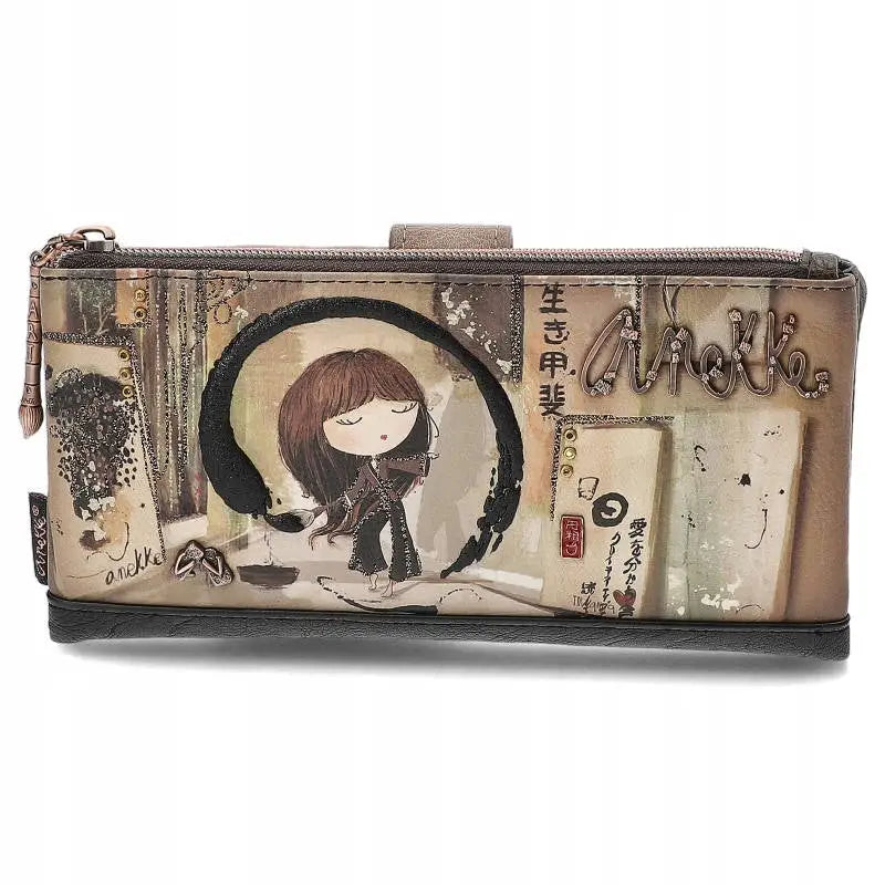 Brun Anekke Premium Lommebok for Kvinner