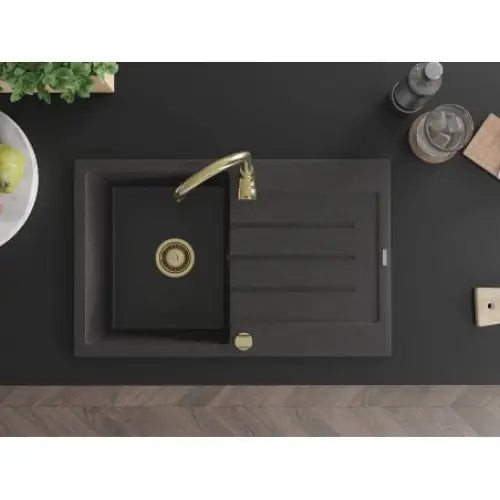 Bruno Kjøkkenvask 1 Kum 795x495 Mm Svart/grå - 6513791010-76-g