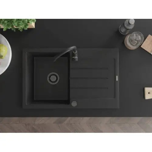 Bruno Kjøkkenvask 1 Kum 795x495 Mm Svart/sølv 6513791010-73-b