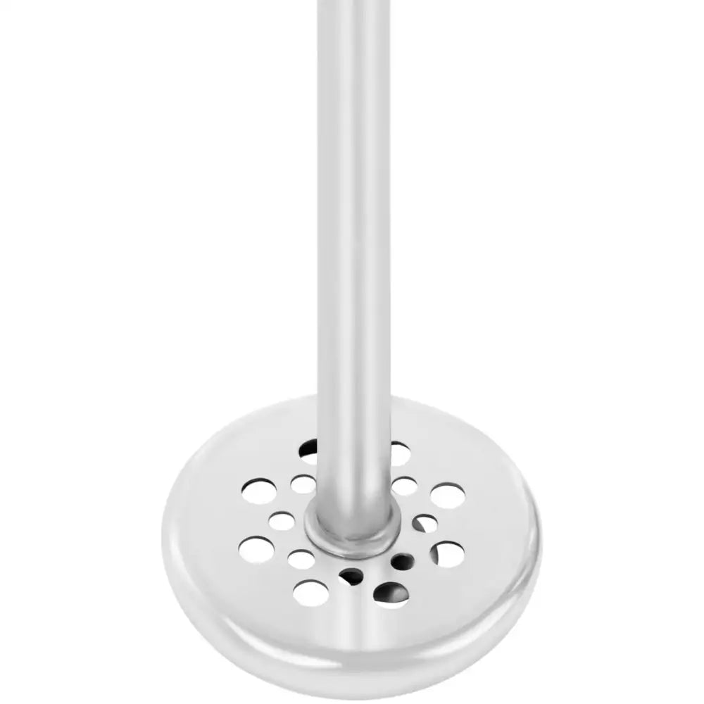 Bryggekoker til kaffe og te, detaljert nærbilde av perforert bunnplate i rustfritt stål.