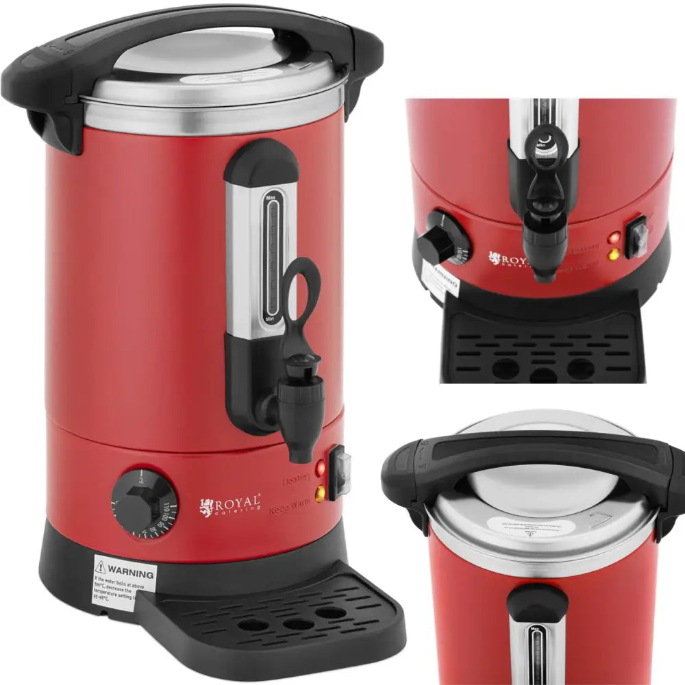 Bryter for Varmer med Doble Vegger og Dryppstativ 6,1 l 1500 w Rød