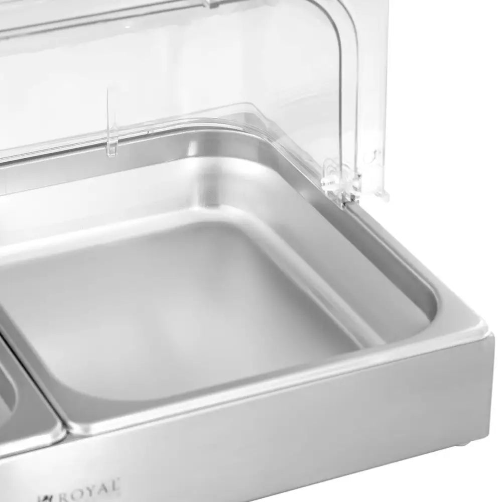 Buffé Vitrineskap M/rulletopp 2x Gn 1/2 2x 4 l