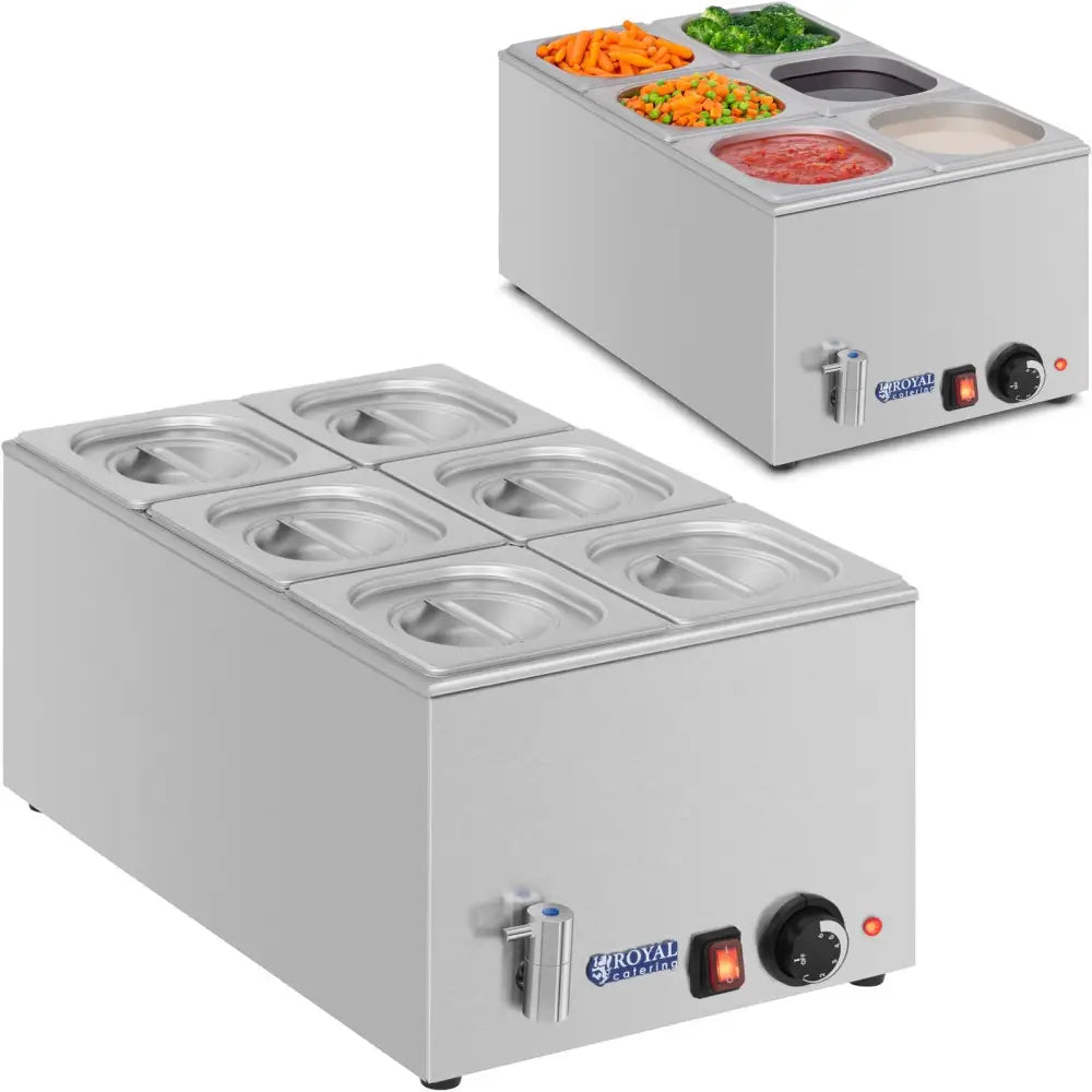 Buffet Varmeskap med Kran og 6 Gn med Lokk - Produsentkode: 1000097