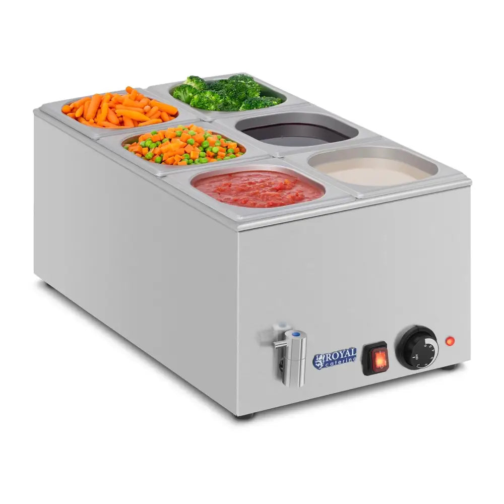 Buffet Varmeskap med Kran og 6 Gn med Lokk - Produsentkode: 1000097