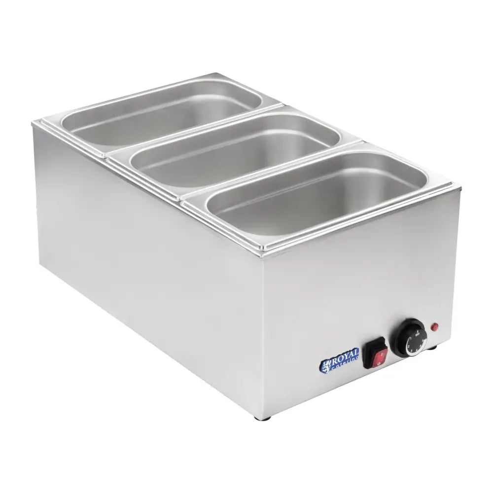 Buffetvarmer med 3 Gn-beholdere og Lokk