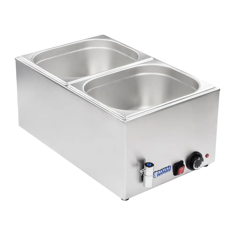 Buffetvarmer med Tappekran + 2 Gn-beholdere med Lokk