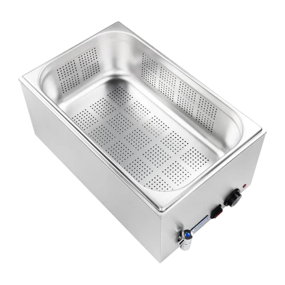 Buffetvarmere til Matservering med Tappekran + 1 Gn-perforert med Lokk