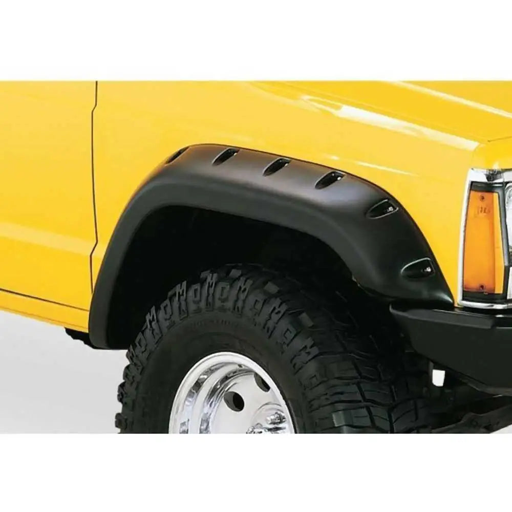Bushwacker 2-dørers Cut-out Stil Skjermbreddere Foran og bak - Jeep Cherokee Xj 84-01