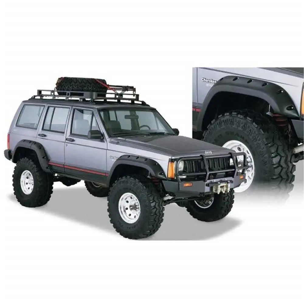 Bushwacker 4 Dører Utvendig Skjermbreddere - Jeep Cherokee Xj 84-01