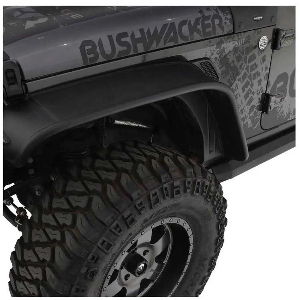 Bushwacker Flat Style Skjermbreddeutvidelser - Jeep Wrangler Jl 4 d 18-