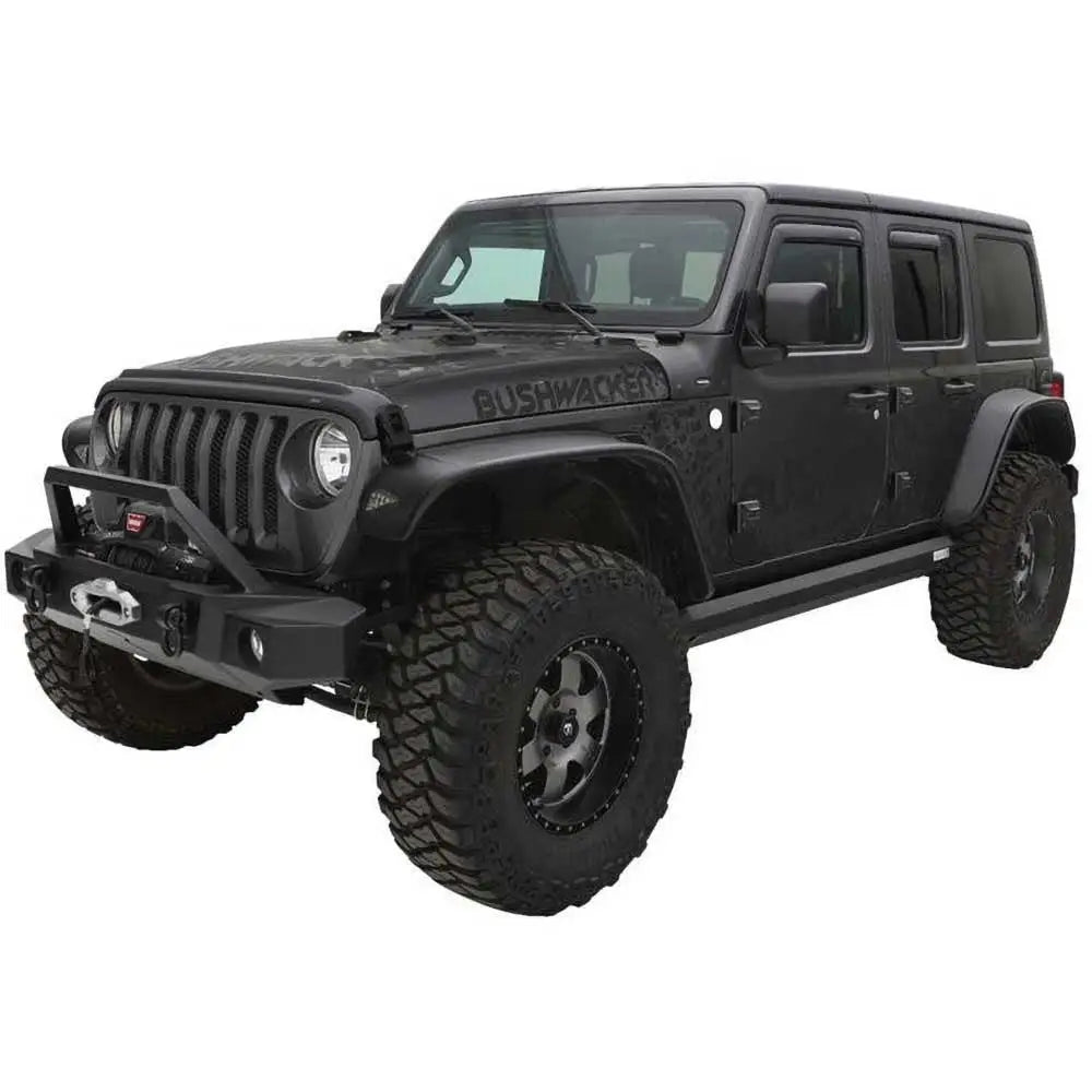 Bushwacker Flat Style Skjermbreddeutvidelser - Jeep Wrangler Jl 4 d 18-