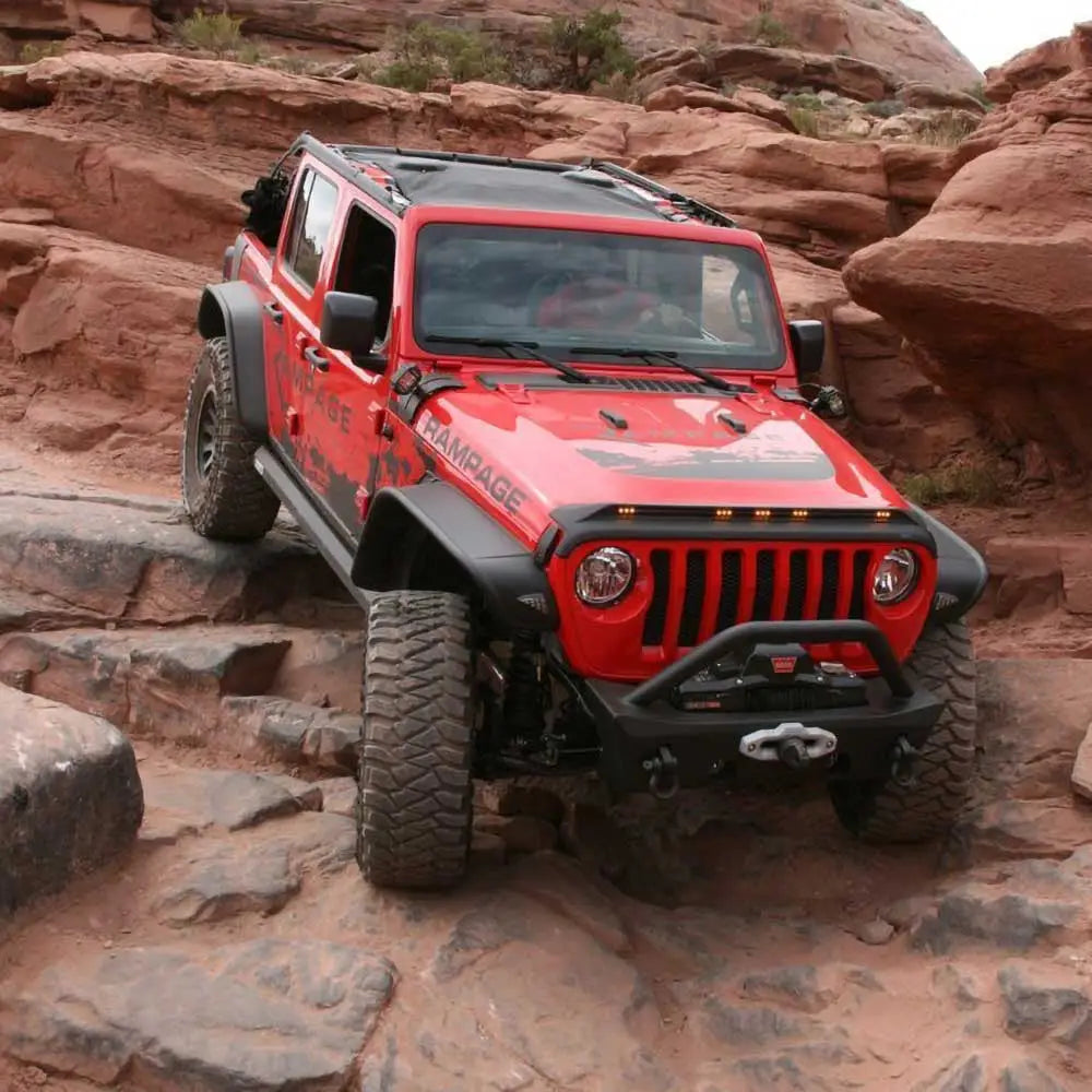 Bushwacker Flat Style Skjermbreddeutvidelser - Jeep Wrangler Jl 4 d 18-