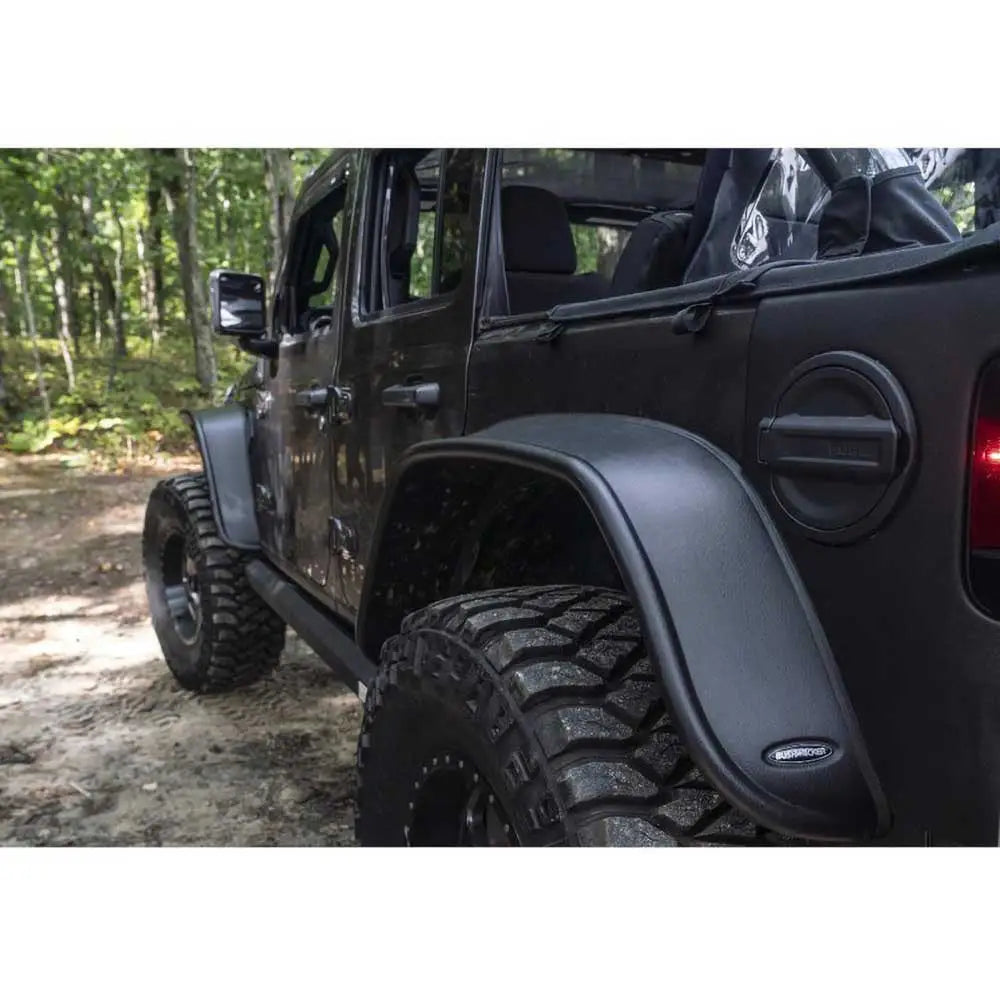 Bushwacker Flat Style Skjermbreddeutvidelser - Jeep Wrangler Jl 4 d 18-