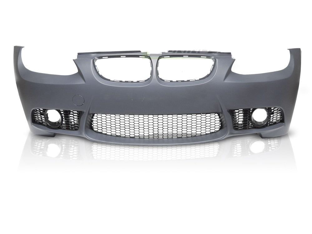 Detaljbilde av frontstøtfanger til BMW E92/E93 06-09.