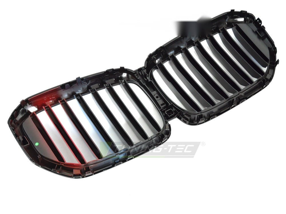 Grill X5 G05 LCI 23- blank sort/trefarget med festedetaljer.