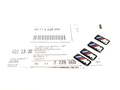 Emblem/logo til Bmw Emblemer felg M-Tech M Pakke M Power - sett 4stk. i OE BMW-kvalitet, montert på felg