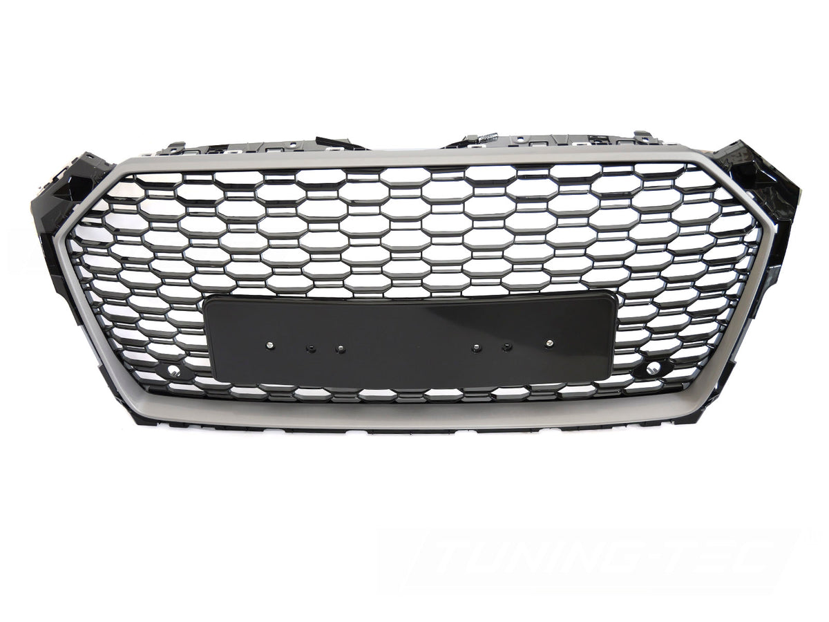 Grill Sport til Audi A5 F5 Coupe, Sportback og Cabrio sett rett forfra på hvit bakgrunn.
