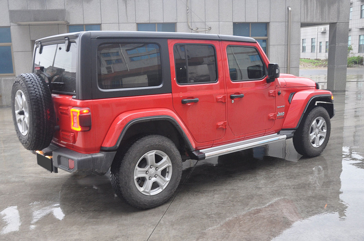 Stigtrinn Jeep Wrangler JL Ventshield (2017-) - sett forfra