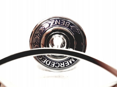 Emblem Mercedes stjerne C E S Klasse W202 W203 W208 W210 W211 W220 Panser - sett bakfra