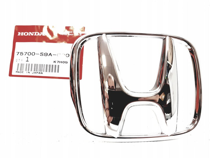 Emblem/logo til Honda Accord, Civic VII VIII, CR-V og FR-V i krom for frontgrill i OE Honda kvalitet