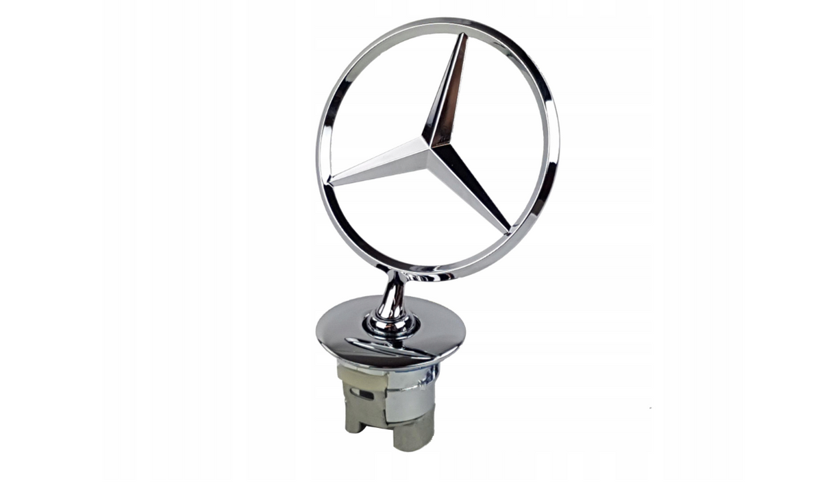 Emblem Mercedes C E S-Klasse W212 S212 W221 stjerne Emblem on the hood Panser Genuine - sett forfra