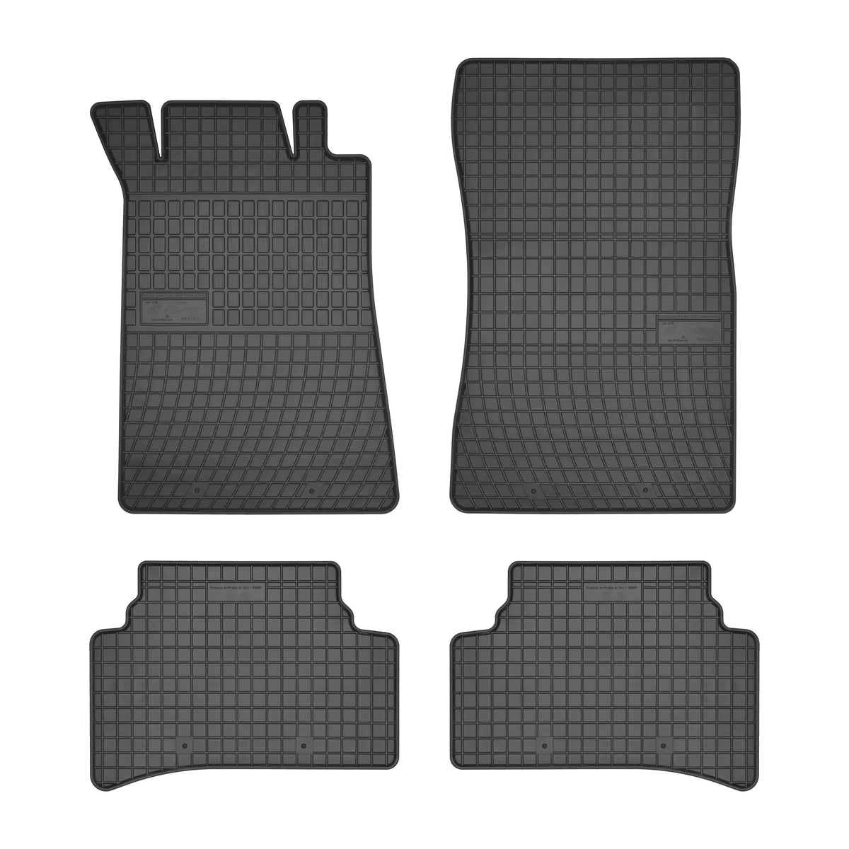 Frogum gummimatter til Mercedes C-Klasse W202 1993-2001 – svart, vanntett, sett med 4