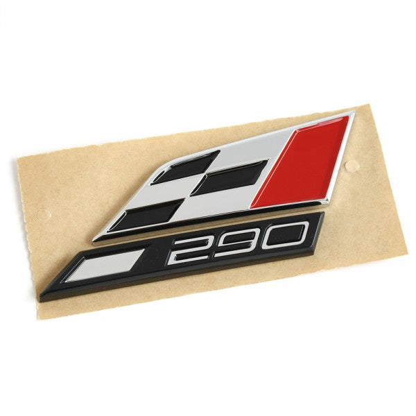 Emblem/logo til Seat 290 Seat Leon (5F) > Black Chrome plated (glossy) i svart forkrommet ABS-materiale med blank finish