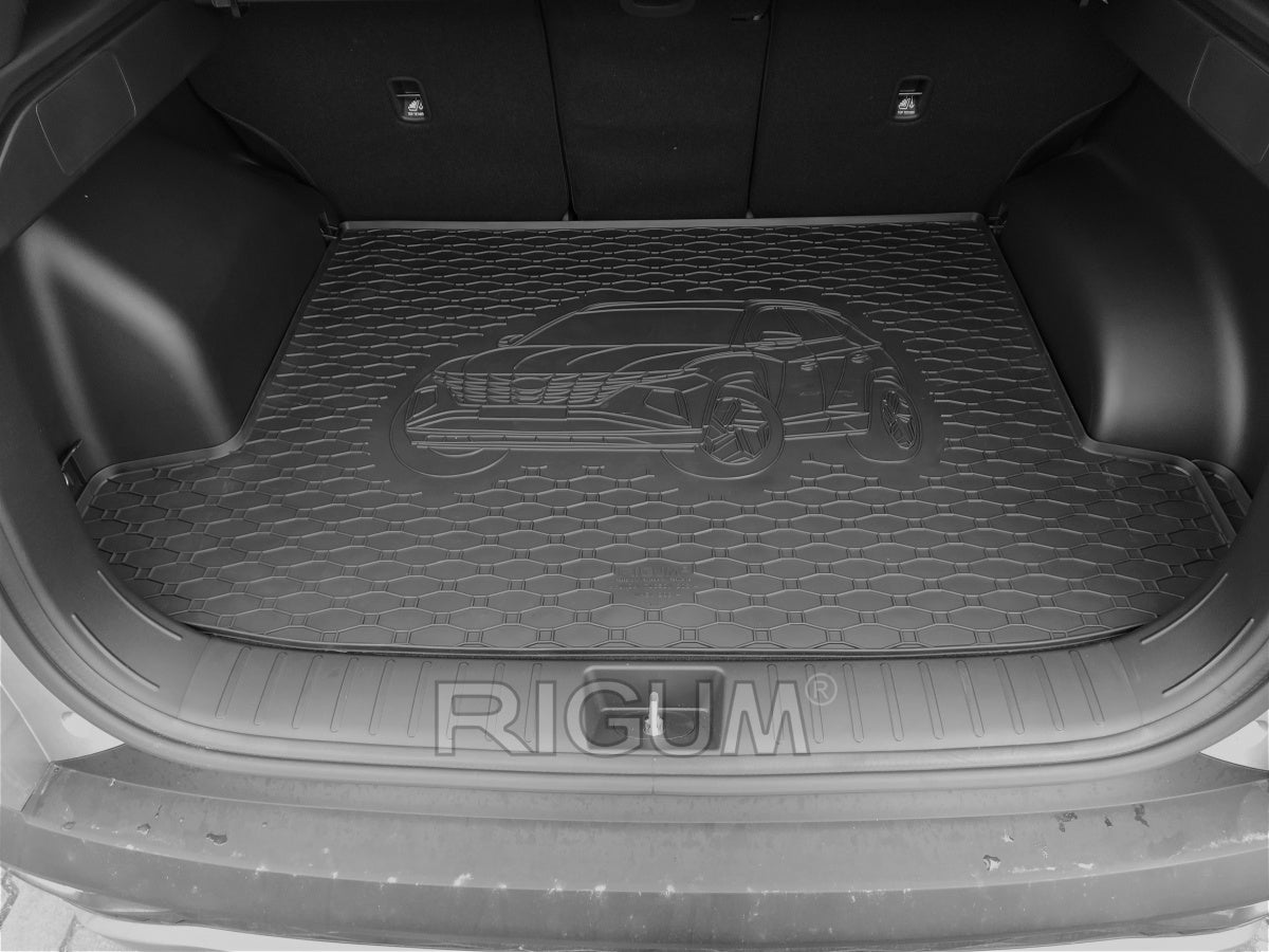 Rigum bagasjeromsmatte til Hyundai Tucson IV / Tucson HEV/MHEV – luktfri gummi