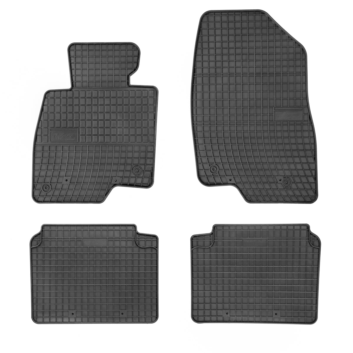 Frogum gummimatter til Mazda 6 III (GJ/GL) 2012–2024 – svart, vanntett, 4-delers sett med sidekant
