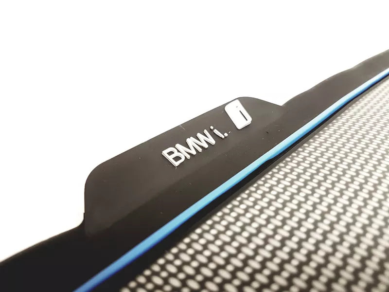 Gulvmatter Bmw i3 (2013-2022) – Høykvalitets gummi (100% resirkulerbar) | BMW OEM - sett bakfra