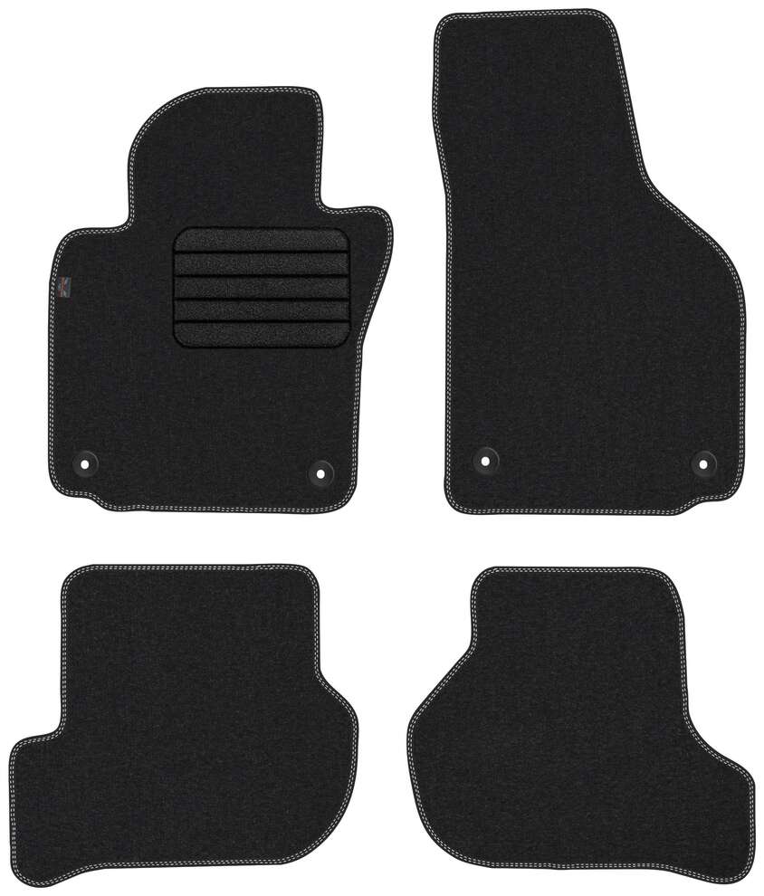 Unknown stoffmatter til Skoda Octavia II – premium velour tekstil
