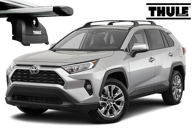 Takstativ Thule Wingbar Edge EVO til Toyota RAV4 V 2019 og nyere i aluminium og svart/sølv design