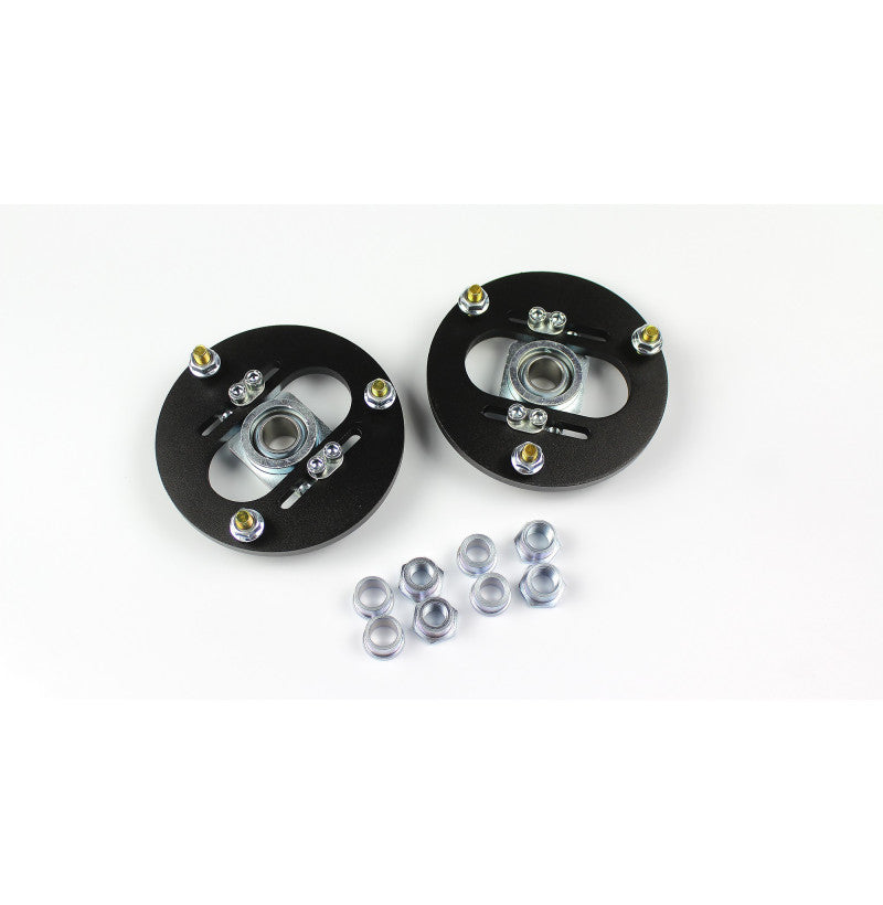 Camber plates sett for foran BMW E36 og E38 med gullfarget sinkbelegg