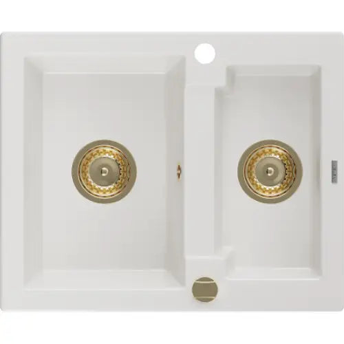 Carlos Kjøkkenvask 1 1/2 Kum 582x475 Mm Hvit - 6518581500-20-g