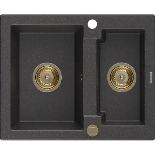 Carlos Kjøkkenvask 1 1/2 Kum 582x475 Mm Svart/grå - 6518581500-76-g