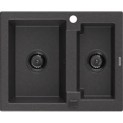 Carlos Kjøkkenvask 1 1/2 Kum 582x475 Mm Svart/grå 6518581500-76-b