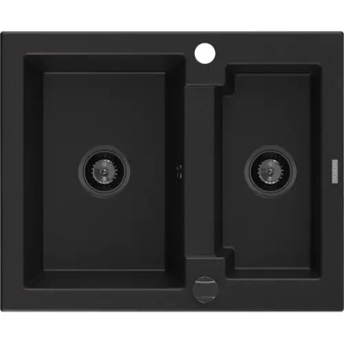 Carlos Kjøkkenvask 1 1/2 Kum 582x475 Mm Svart 6518581500-77-b