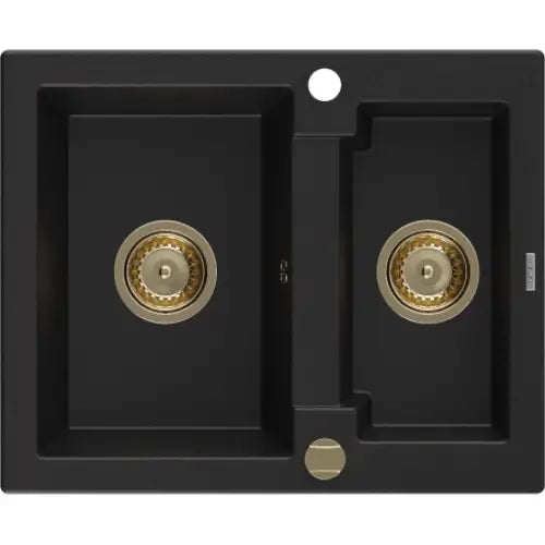 Carlos Kjøkkenvask 1 1/2 Kum 582x475 Mm Svart - 6518581500-77-g