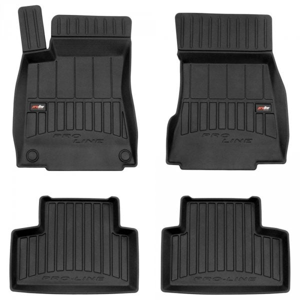 Frogum 3D Premium TPE-gulvmatter til Mercedes GLB X247 (2019-2026) – svart sett med 4 matter og 60 mm sidekant