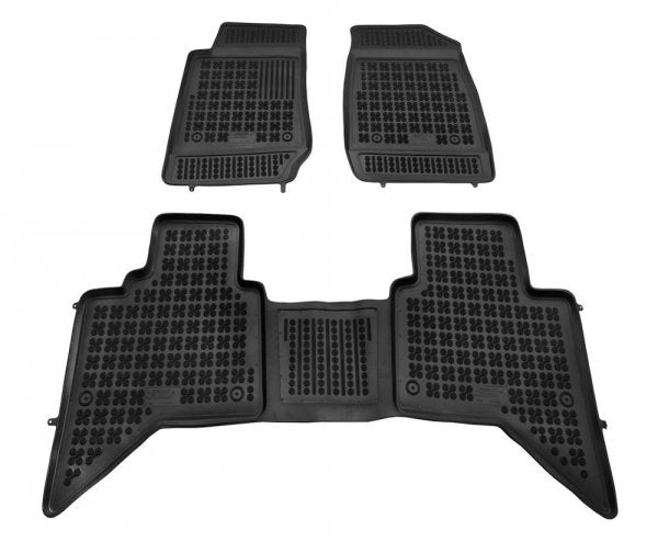 Rezaw-Plast gulvmatter til Isuzu D-Max II – gummi material