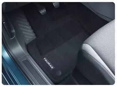 VAG OEM stoffmatter til Vw Touran I / Cross Touran – svart stoff